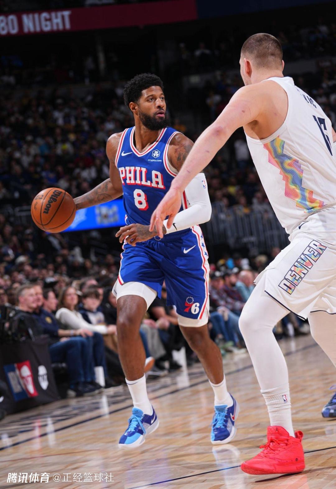 76人客场大胜掘金结束两连败 76人客场大胜掘金结束两连败